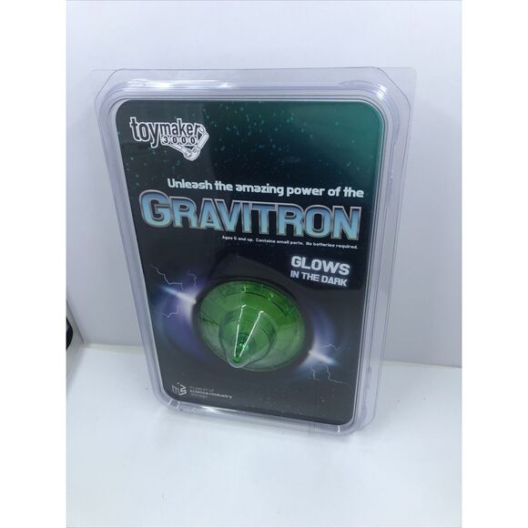 Toy, GRAVITRON SPACE GYRO TEDCO 2011 Green  GLOW IN THE DARK Toymaker 3000 - Picture 2 of 11